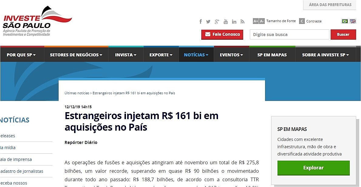 Estrangeiros injetam R$ 161 bi em aquisies no Pas